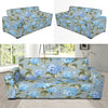 Hydrangea Pattern Print Design 01 Sofa Slipcover