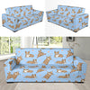 Pembroke Welsh Corgis Pattern Print Design A05 Sofa Slipcover