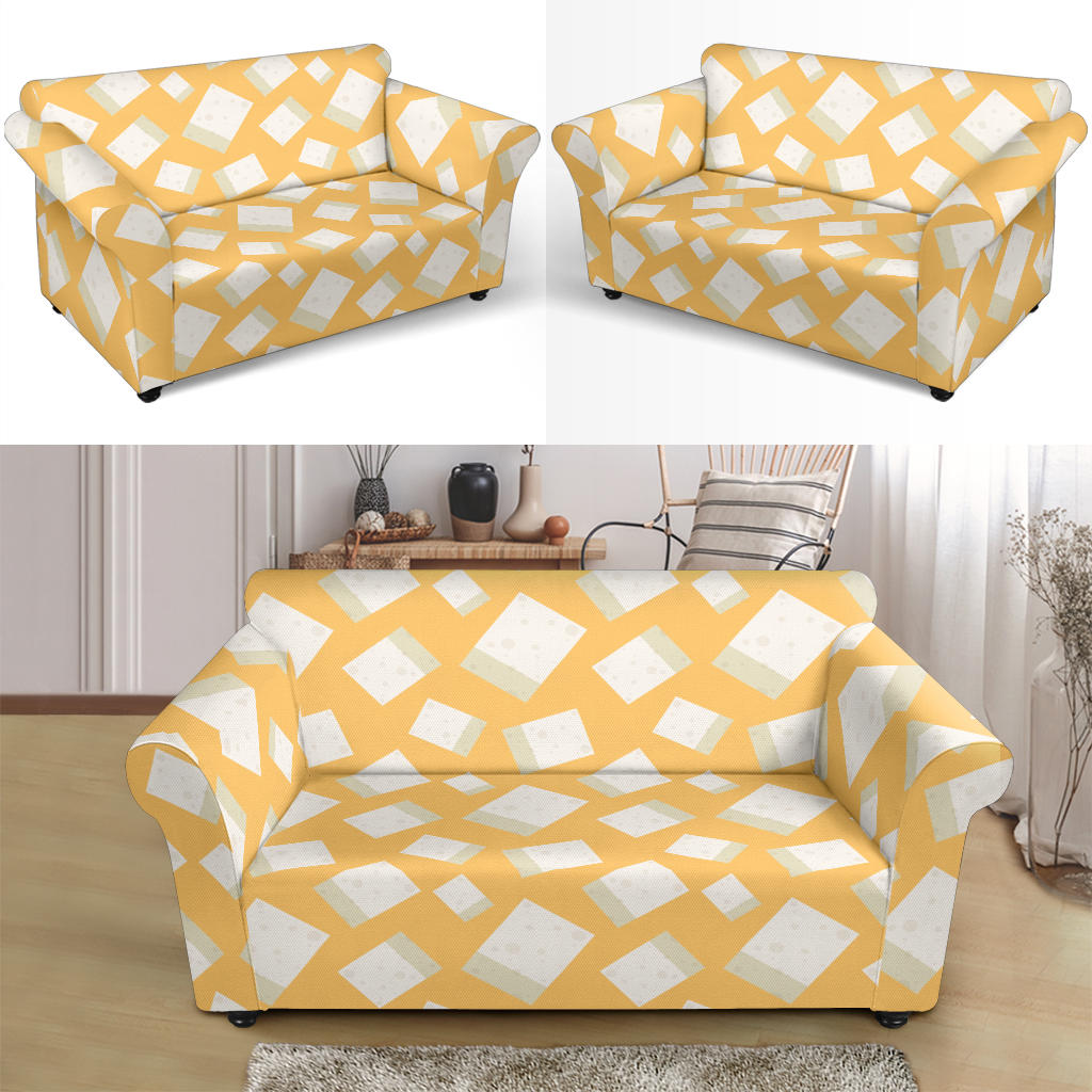 Tofu Print Design LKS302 Loveseat Couch Slipcover