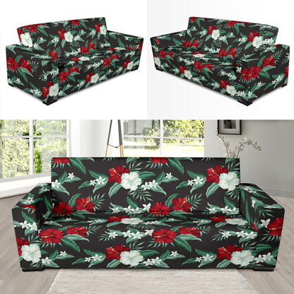 Tropical Flower Print Design LKS303 Sofa Slipcover
