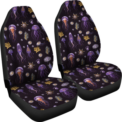 Seaweed With Jelly Fish Print Design LKS305 Car Seat Covers