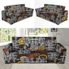 Mechanic Pattern Print Design 04 Sofa Slipcover