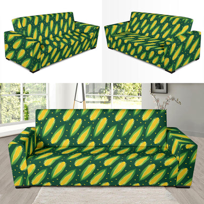 Corn Pattern Print Design 03 Sofa Slipcover