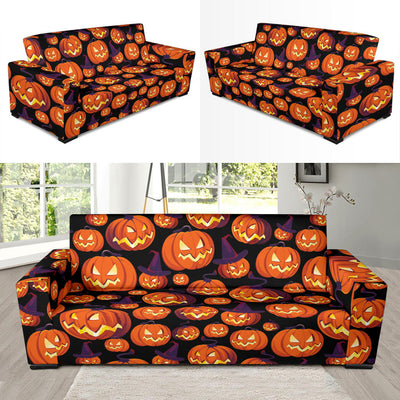 Halloween Pattern Print Design 04 Sofa Slipcover