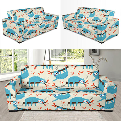 Sloth Print Design LKS3011 Sofa Slipcover