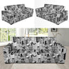 City Pattern Print Design 02 Sofa Slipcover