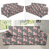 Poodle Pattern Print Design A02 Sofa Slipcover