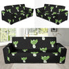 Kale Pattern Print Design 02 Sofa Slipcover