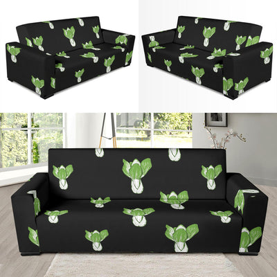 Kale Pattern Print Design 02 Sofa Slipcover