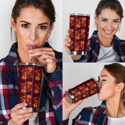 Dragons Fire Design Tumbler