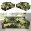 Puzzle Camo Pattern Print Design A03 Sofa Slipcover