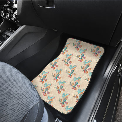 Mermaid Girl With Fish Design Print Car Floor Mats Front Back