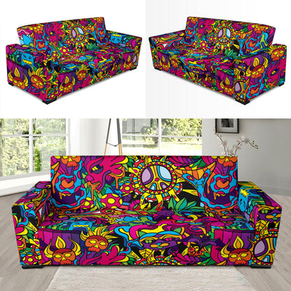 Trippy Print Design LKS304 Sofa Slipcover