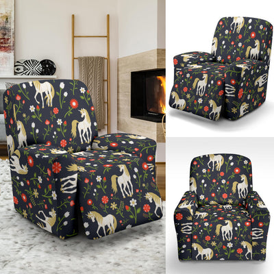 Unicorn Print Design LKS301 Recliner Slipcover