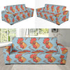 Rooster Pattern Print Design A05 Sofa Slipcover