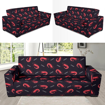 Shrimp Print Design LKS302 Sofa Slipcover