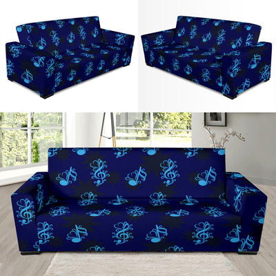 Music note Pattern Print Design A04 Sofa Slipcover