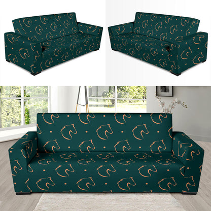 Horse Head Print Design LKS302 Sofa Slipcover