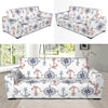 Anchor Pattern Print Design 06 Sofa Slipcover