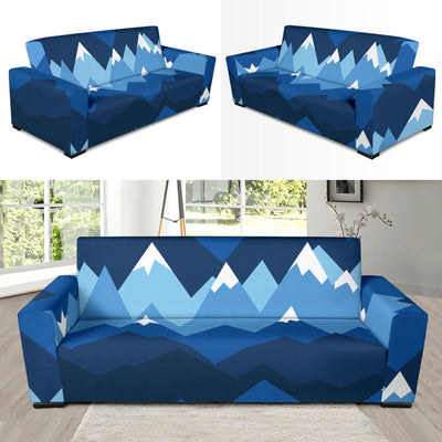 Mountain Pattern Print Design 04 Sofa Slipcover