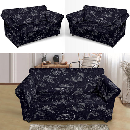 Zodiac Print Design LKS304 Loveseat Couch Slipcover