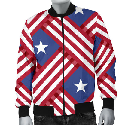 American flag Pattern Men Bomber Jacket