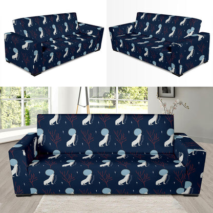 Wolf Moon Print Design LKS304 Sofa Slipcover
