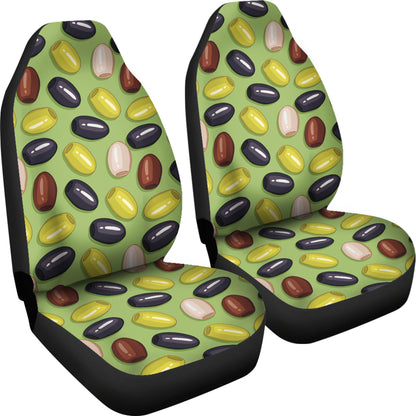 Olive Print Design LKS301 Car Seat Covers