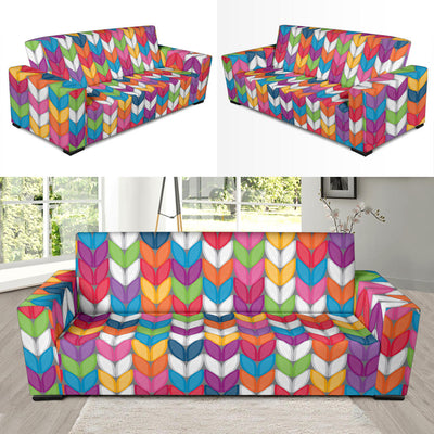 Knit Pattern Print Design 01 Sofa Slipcover