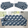 Chihuahua Pattern Print Design 03 Sofa Slipcover