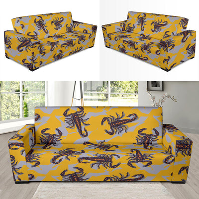 Scorpion Pattern Print Design 01 Sofa Slipcover