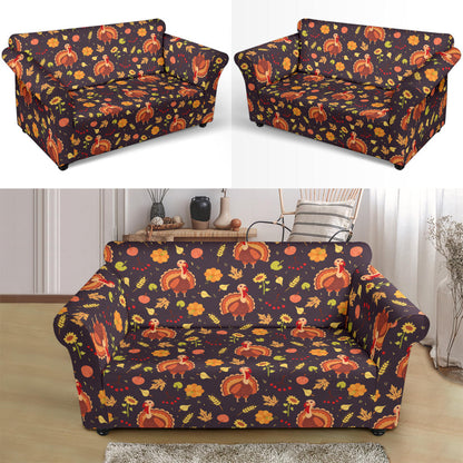 Thanksgiving Print Design LKS305 Loveseat Couch Slipcover
