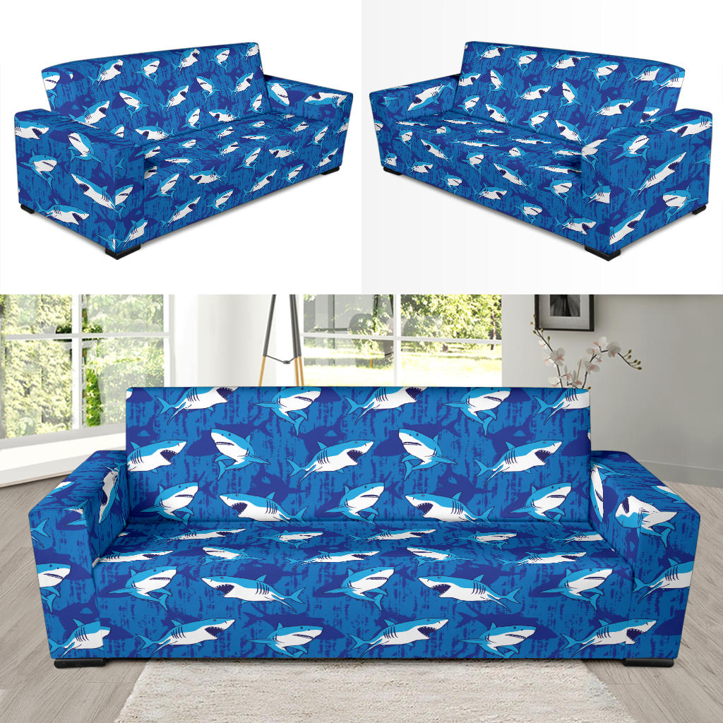 Shark Print Design LKS308 Sofa Slipcover