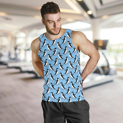 Penguin Dance Pattern Men Tank Top