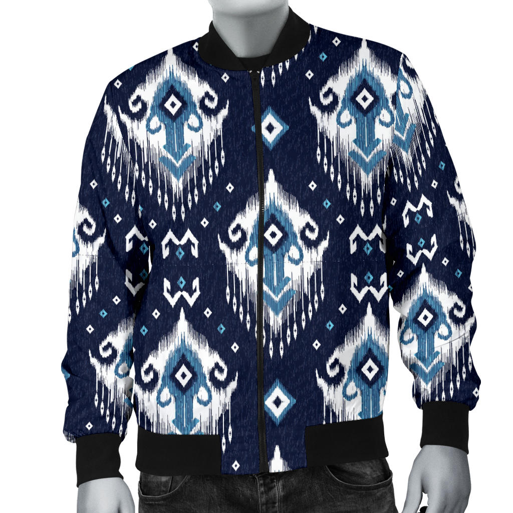 Ethnic Ornament Print Pattern Men Bomber Jacket