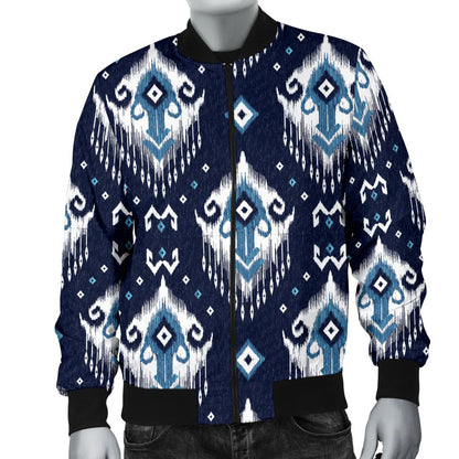 Ethnic Ornament Print Pattern Men Bomber Jacket