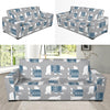 Polar Bear Pattern Print Design A03 Sofa Slipcover