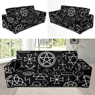 Pentagram Pattern Print Design A02 Sofa Slipcover