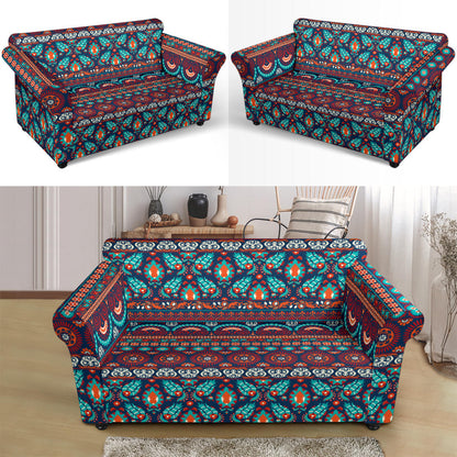 Suzani Print Design LKS302 Loveseat Couch Slipcover