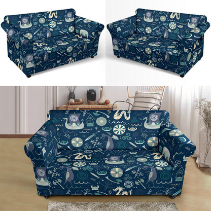 Vikings Print Design LKS305 Loveseat Couch Slipcover