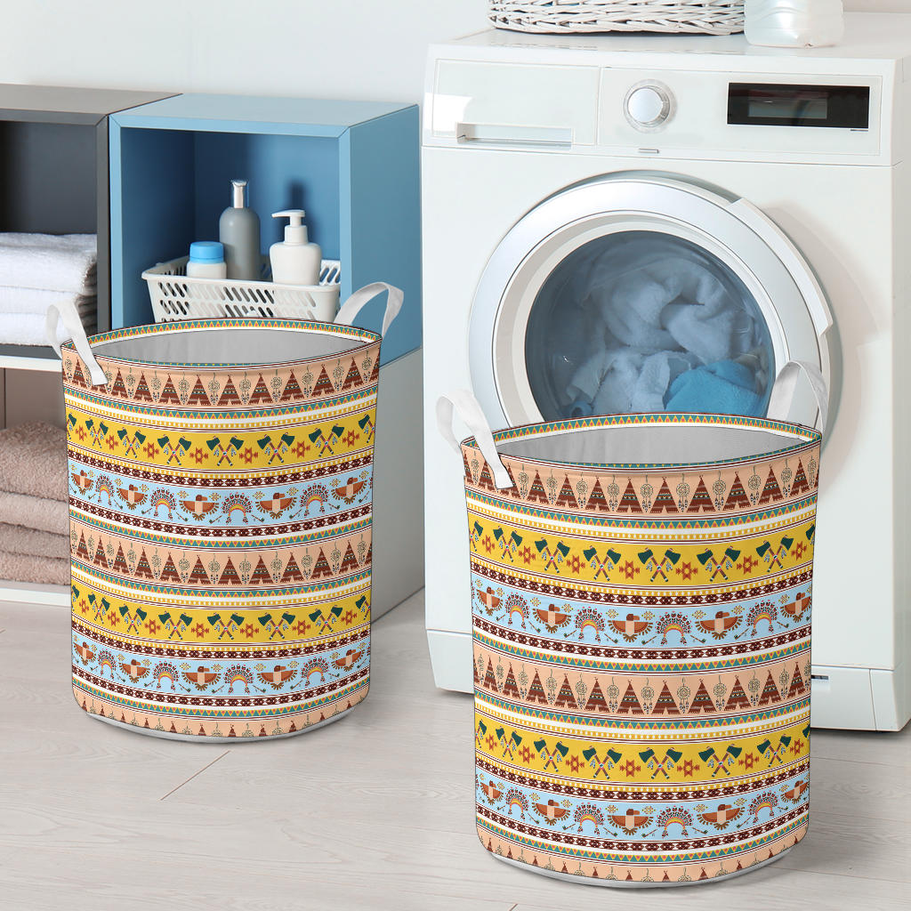 Native American Pattern Design Print Laundry Basket
