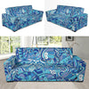 Funky Retro Pattern Print Design A02 Sofa Slipcover