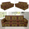 Lion Pattern Print Design 04 Sofa Slipcover