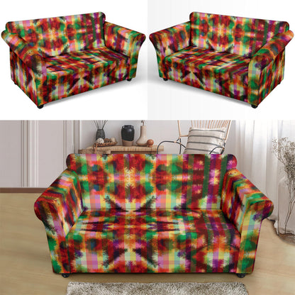 Tie Dye Print Design LKS301 Loveseat Couch Slipcover