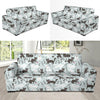 Cat Pattern Print Design 08 Sofa Slipcover