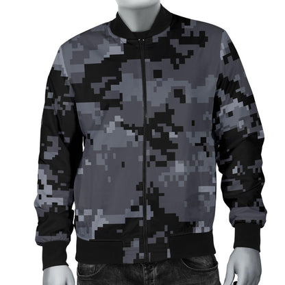 ACU Digital Black Camouflage Men Bomber Jacket
