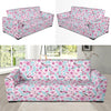 Cherry Blossom Pattern Print Design 01 Sofa Slipcover