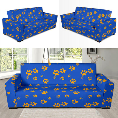 Paw Pattern Print Design A03 Sofa Slipcover