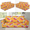 Piano Pattern Print Design 02 Sofa Slipcover