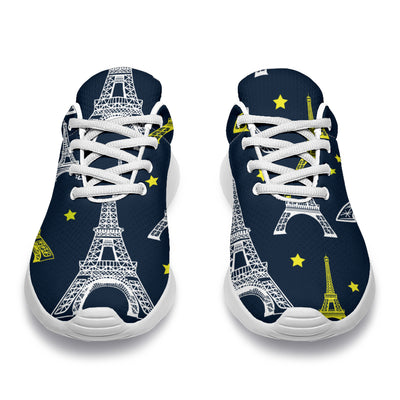 Eiffel Tower Star Print Athletic Shoes